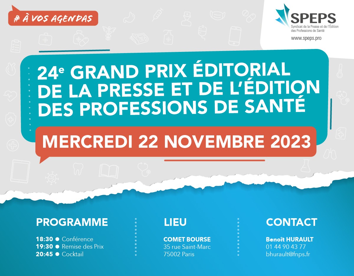 Ouverture des candidatures pour le Prix Éditorial 2023 de la Presse et de l’Édition des Professions de Santé