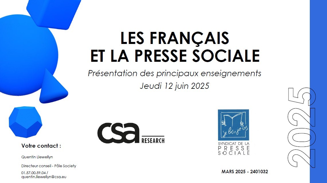 Étude CSA Research : Lecture, formats, usages – ce que lisent les Français en 2025