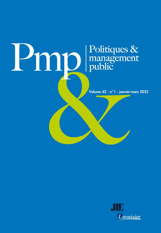 POLITIQUES ET MANAGEMENT PUBLIC