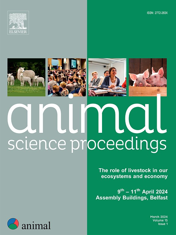 ANIMAL SCIENCES PROCEEDINGS