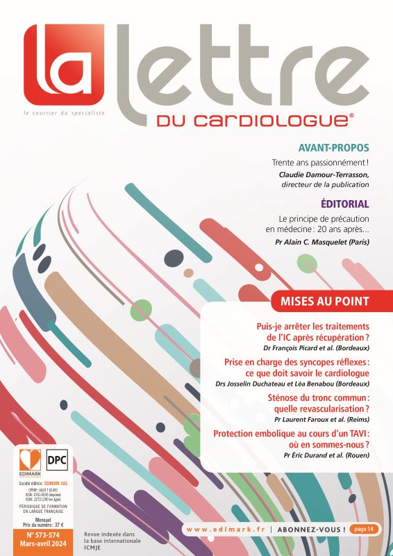 LETTRE DU CARDIOLOGUE