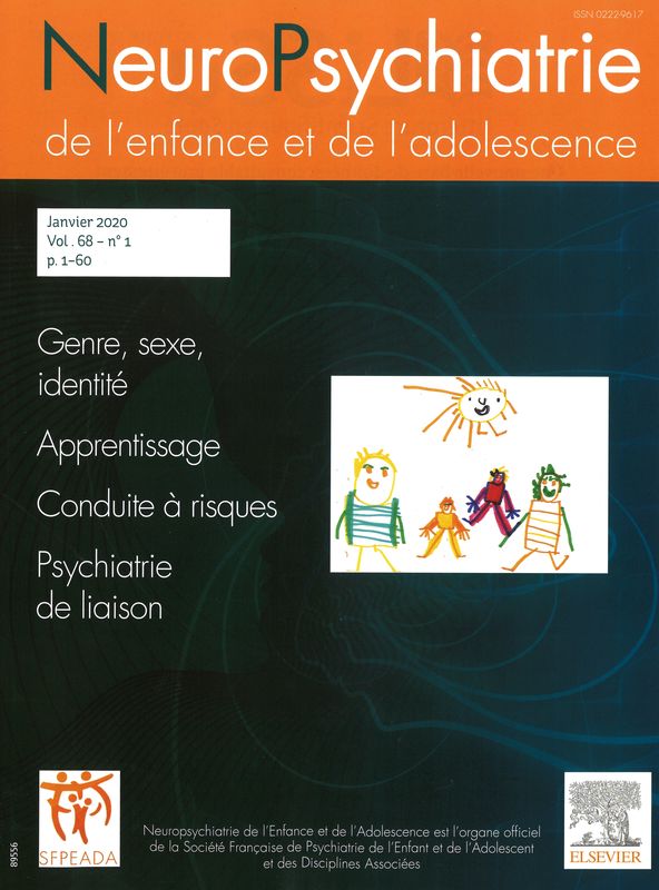 NEUROPSYCHIATRIE DE L'ENFANCE ET DE L'ADOLESCENCE