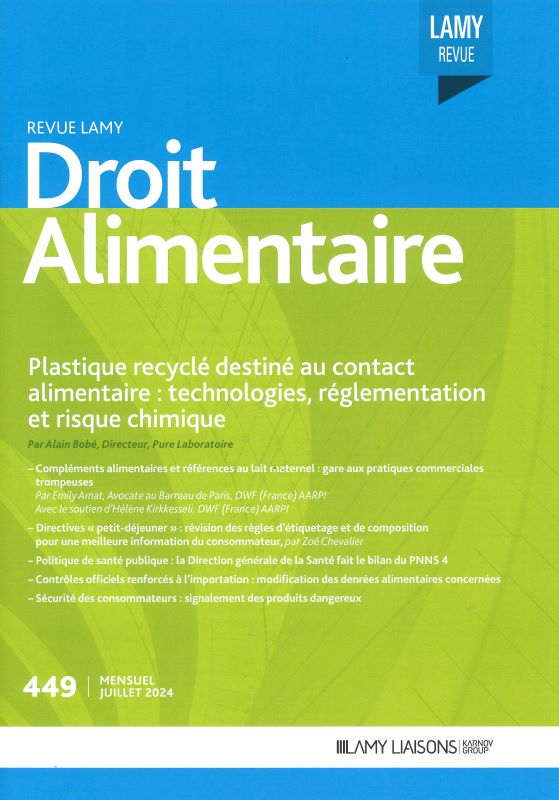 REVUE LAMY DROIT ALIMENTAIRE