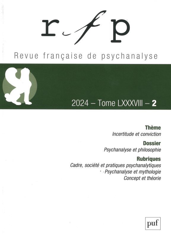 REVUE FRANCAISE DE PSYCHANALYSE