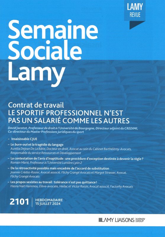 SEMAINE SOCIALE LAMY