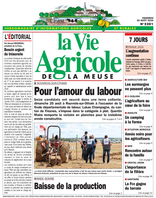 VIE AGRICOLE DE LA MEUSE