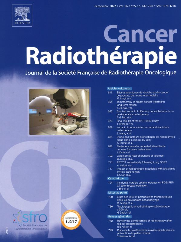 CANCER RADIOTHERAPIE