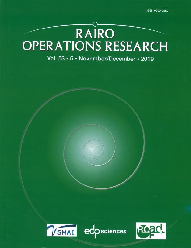 RAIRO : OPERATIONS RESEARCH