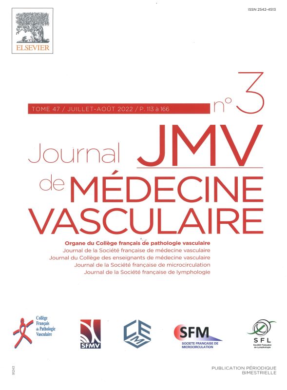 JMV JOURNAL DE MEDECINE VASCULAIRE
