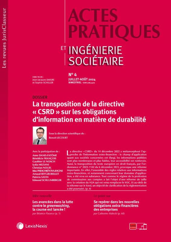 ACTES PRATIQUES ET INGENIERIE SOCIETAIRE