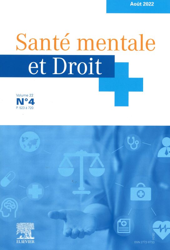 SANTE MENTALE ET DROIT