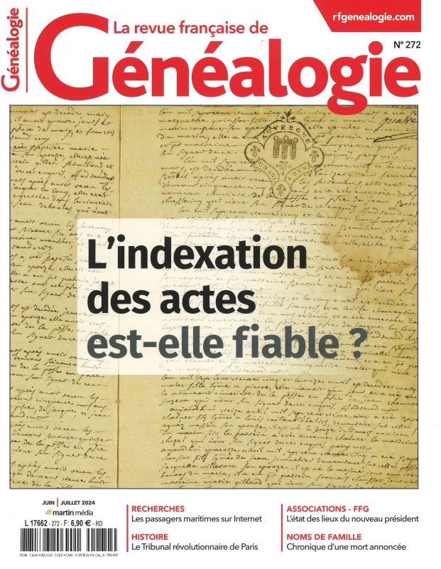 REVUE FRANCAISE DE GENEALOGIE