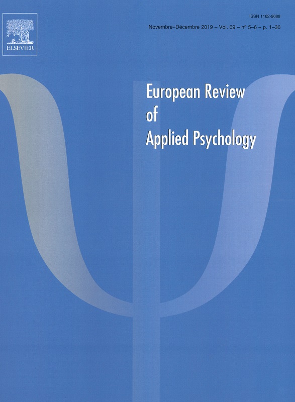 EUROPEAN REVIEW OF APPLIED PSYCHOLOGY