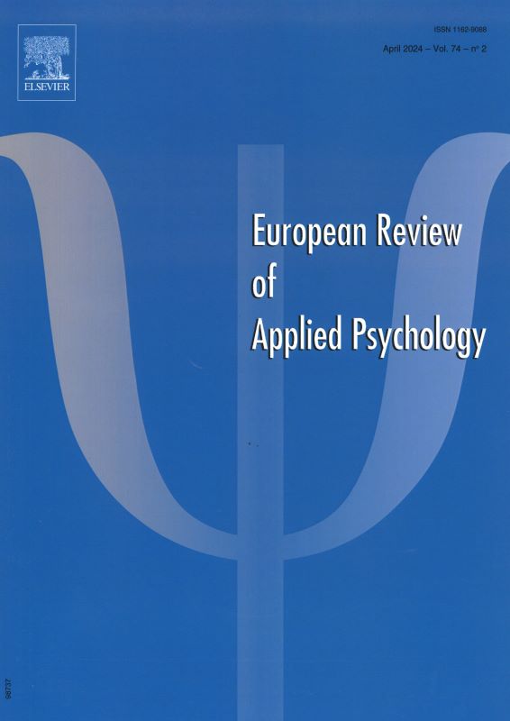 EUROPEAN REVIEW OF APPLIED PSYCHOLOGY