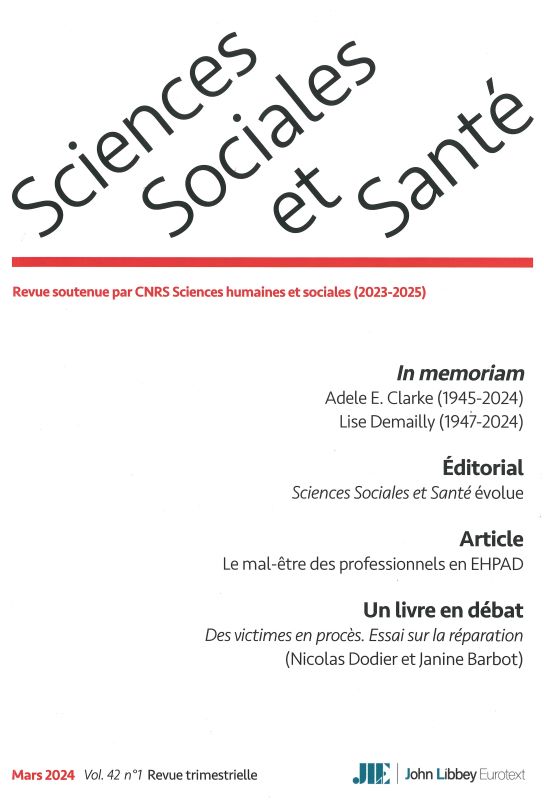 SCIENCES SOCIALES ET SANTE