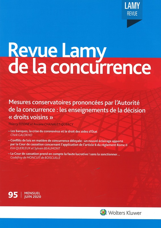 REVUE LAMY DE LA CONCURRENCE