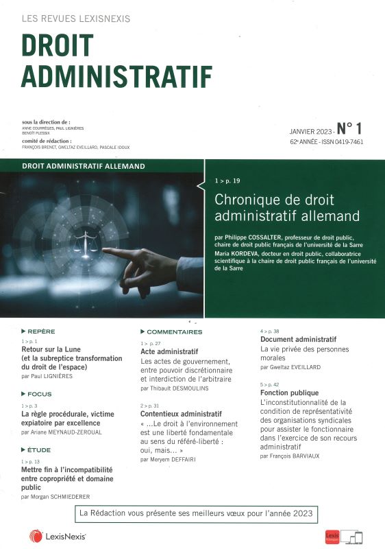 DROIT ADMINISTRATIF