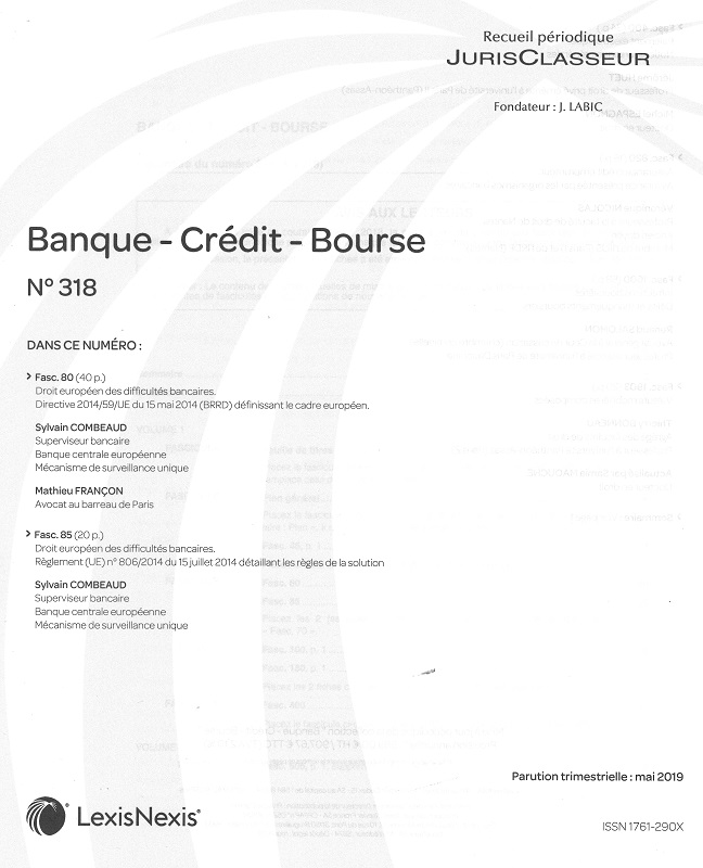 JURIS CLASSEUR BANQUE - CREDIT - BOURSE