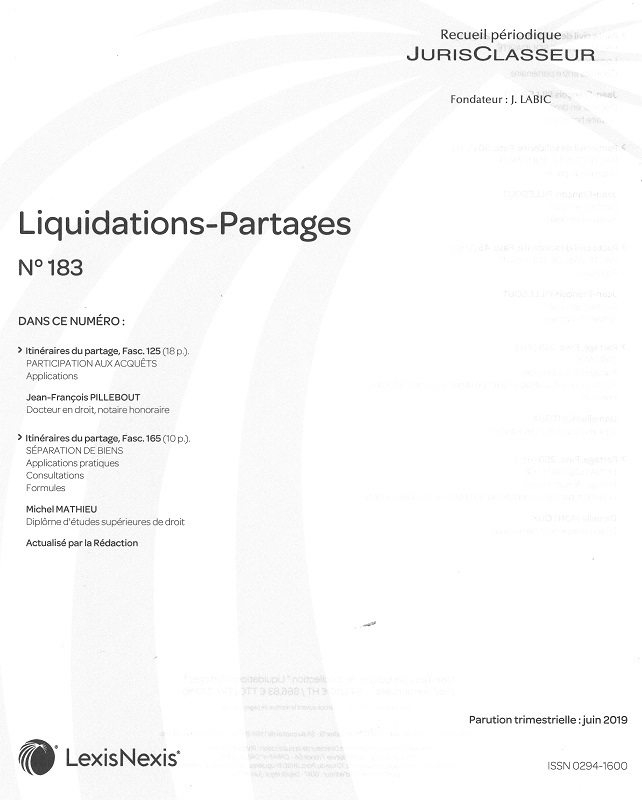 JURIS CLASSEUR LIQUIDATIONS - PARTAGES