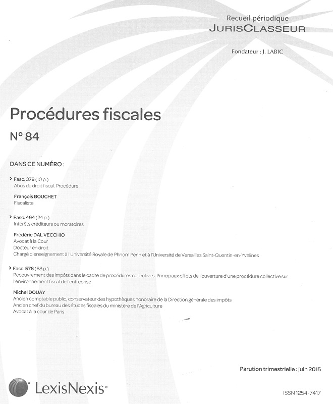 JURIS CLASSEUR PROCEDURES FISCALES