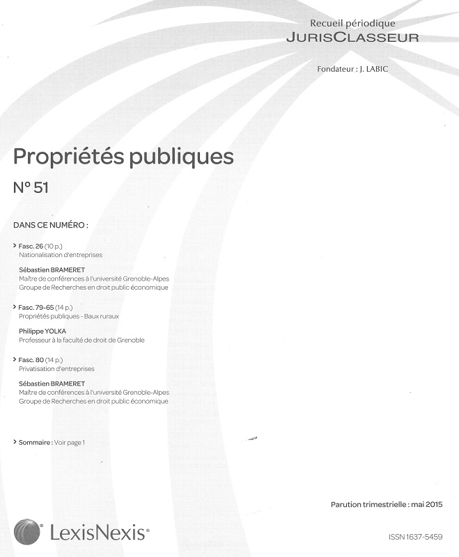 JURIS CLASSEUR PROPRIETES PUBLIQUES