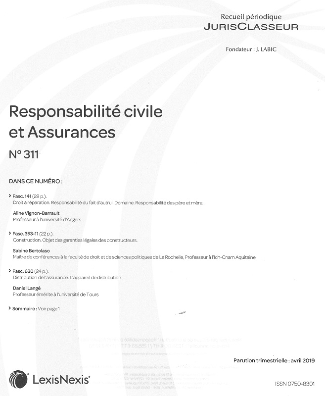 JURIS CLASSEUR RESPONSABILITE CIVILE ET ASSURANCES