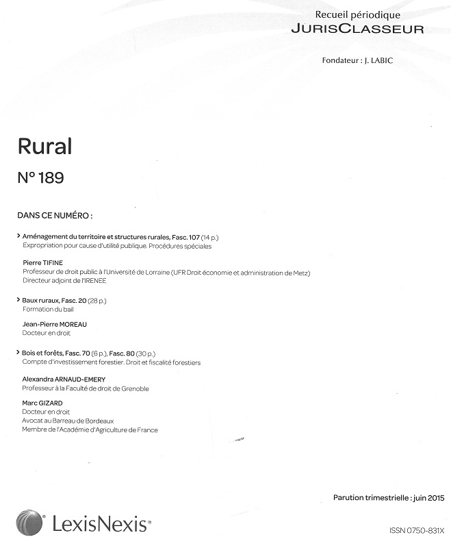 JURIS CLASSEUR RURAL