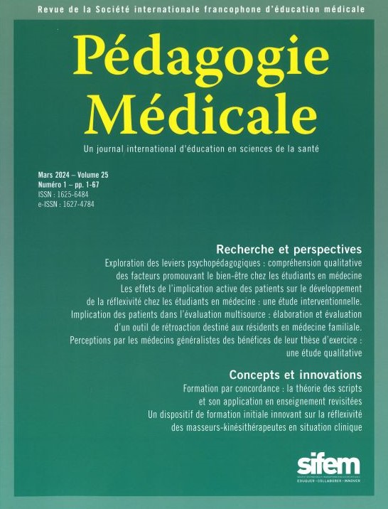 PEDAGOGIE MEDICALE