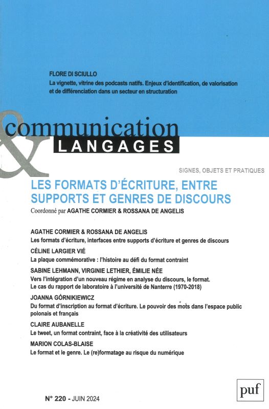 COMMUNICATION & LANGAGES