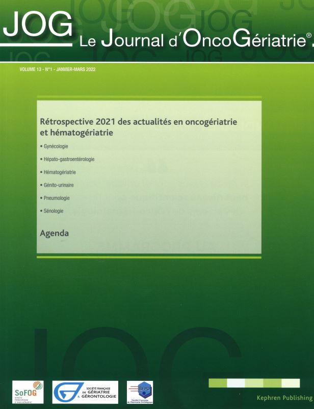 JOURNAL D'ONCO GERIATRIE