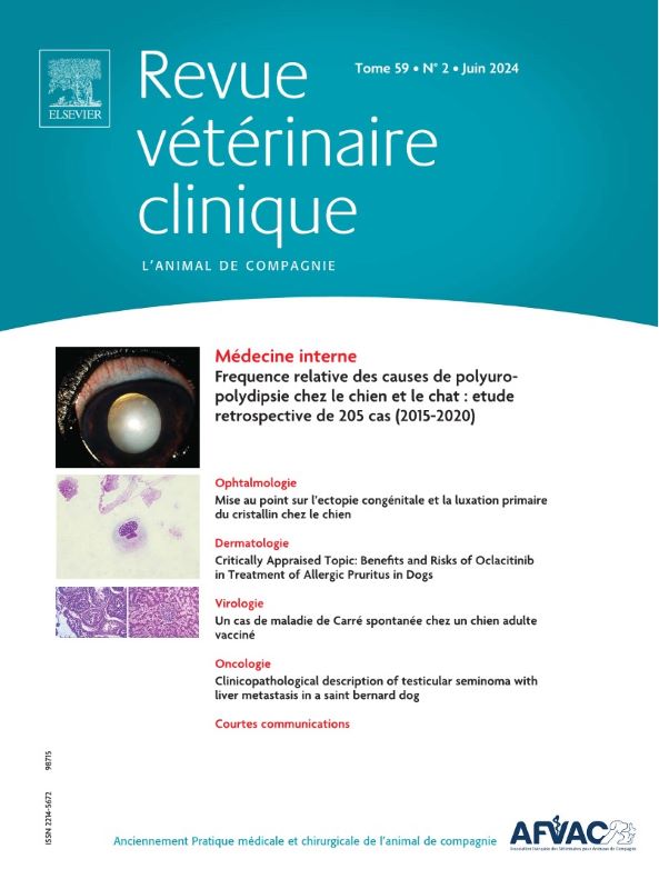 REVUE VETERINAIRE CLINIQUE