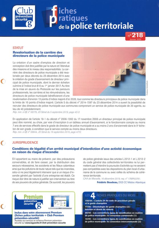 FICHES PRATIQUES DE LA POLICE TERRITORIALE