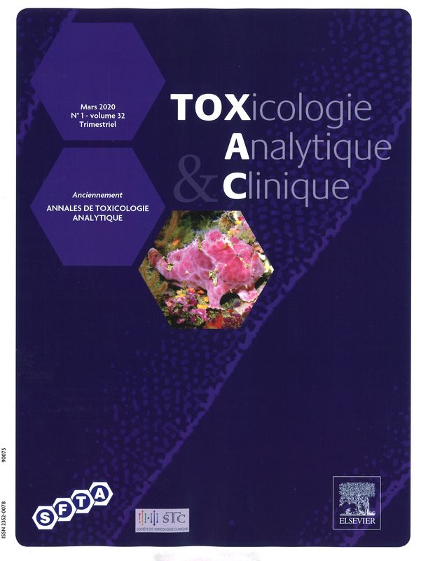 TOXICOLOGIE ANALYTIQUE & CLINIQUE