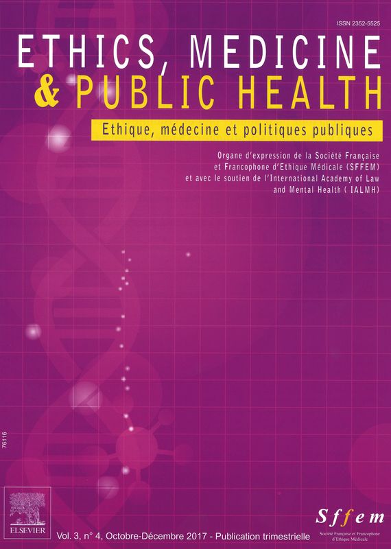 ETHICS, MEDICINE ET PUBLIC HEALTH