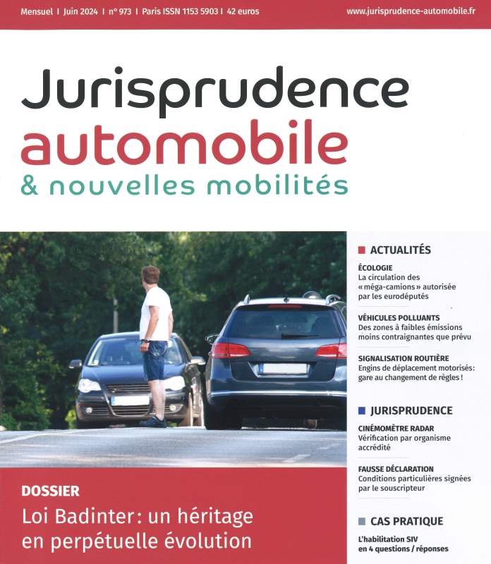 JURISPRUDENCE AUTOMOBILE