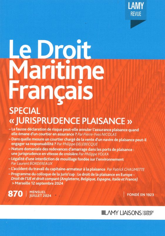 DROIT MARITIME FRANCAIS (LE)