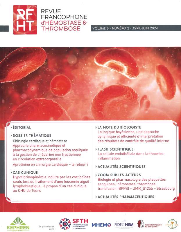 REVUE FRANCOPHONE D'HEMOSTASE & THROMBOSE