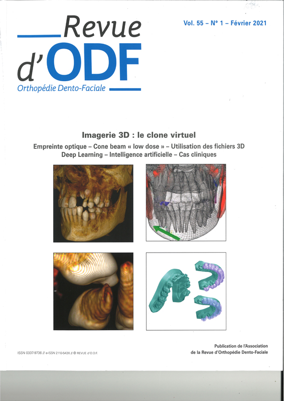 REVUE D'ORTHOPEDIE DENTO FACIALE