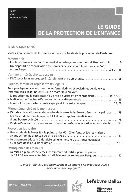 GUIDE DE LA PROTECTION DE L'ENFANCE