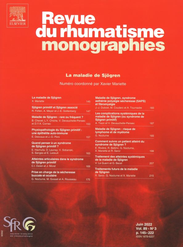 REVUE DU RHUMATISME MONOGRAPHIES
