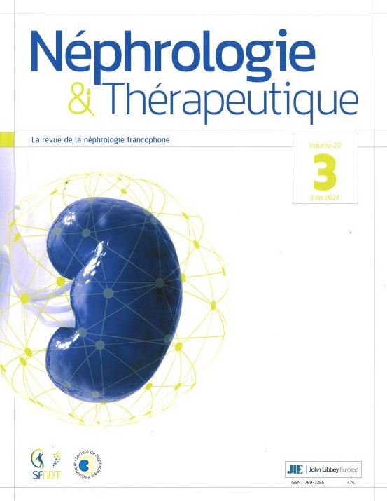 NEPHROLOGIE & THERAPEUTIQUE