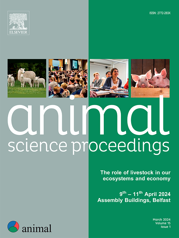 ANIMAL SCIENCES PROCEEDINGS