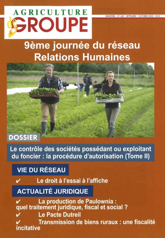 AGRICULTURE DE GROUPE