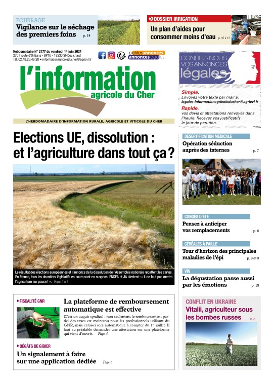 INFORMATION AGRICOLE DU CHER