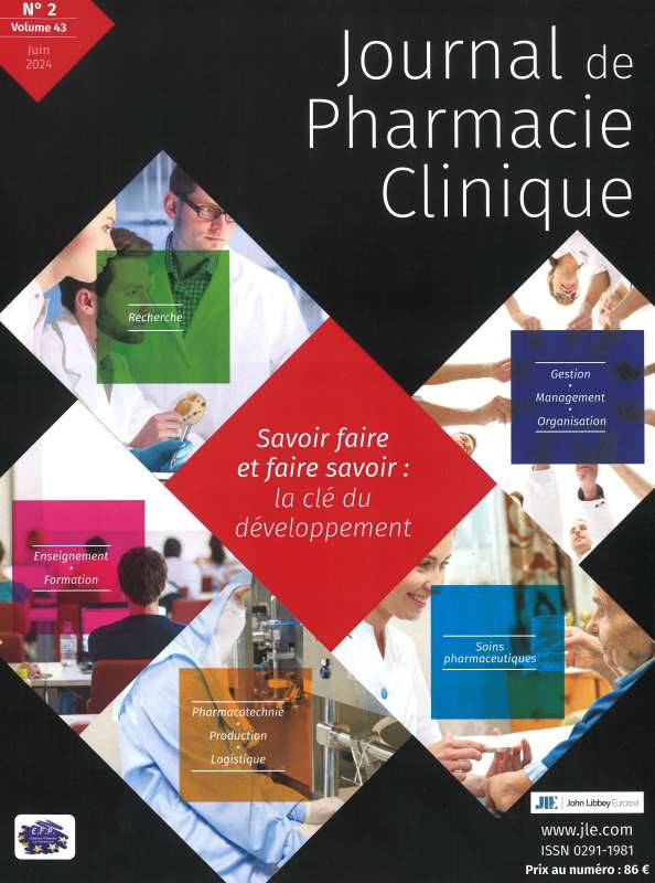 JOURNAL DE PHARMACIE CLINIQUE