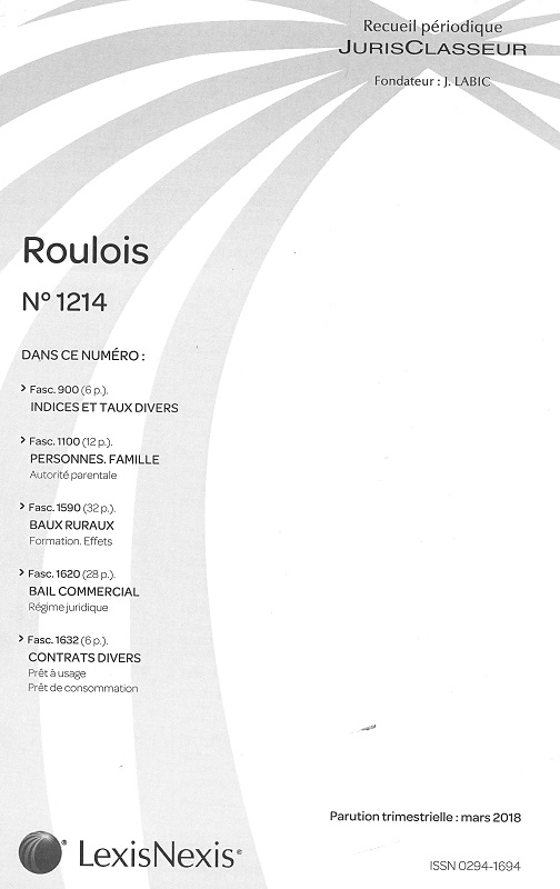 JURIS CLASSEUR ROULOIS